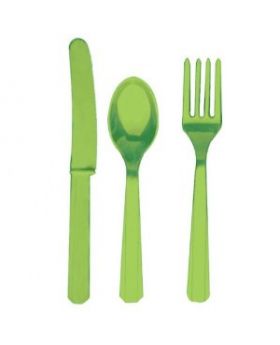 Kiwi Green Cutlery Set, 24 piece