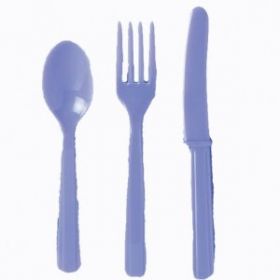 Lilac Plastic Cutlery