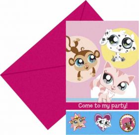 The Littlest Pet Shop Party Invitations 6pk