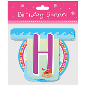 Mermaid Party Letter Banner
