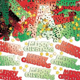 Merry Christmas Type Metallic Confetti Mix 14g