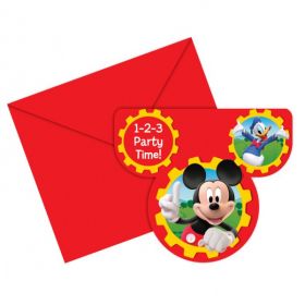 Mickey Mouse Party Invitations pk6