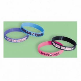 Monster High Rubber Bracelets, 4 Pack