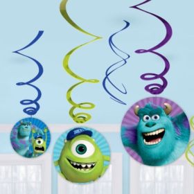 Monsters University Swirl Party Decoration Pack 6pk