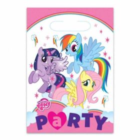 My Little Pony Rainbow Plastic Party Bags pk8