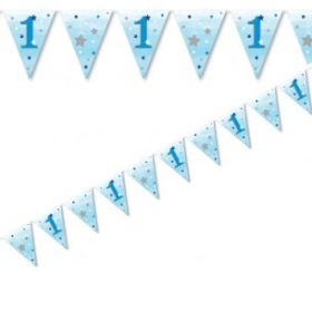 One Little Star - Boy Paper Flag Bunting 4m