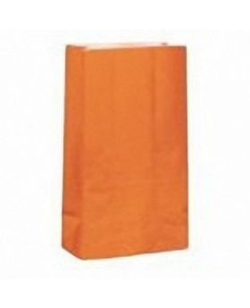 Orange Paper Party Bags 12pk