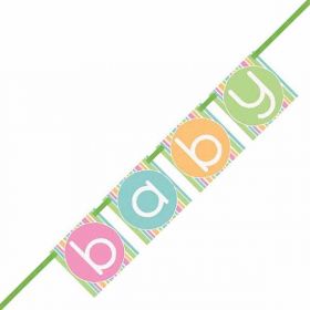 Pastel Baby Shower Block Banner
