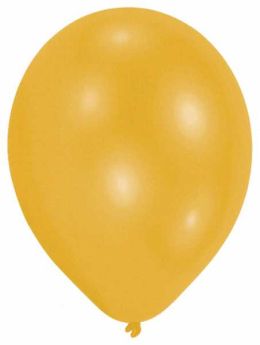 Pearl Gold Latex Party Balloons - 22cm 10pk