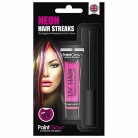 Neon Pink Hair Streaks