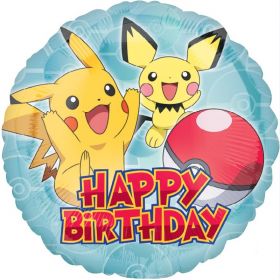 Pokemon Happy Birthday Foil Balloon 18"