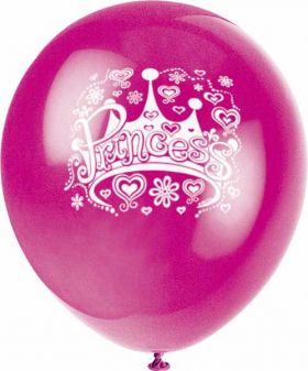 Princess Balloons, 8 Pack