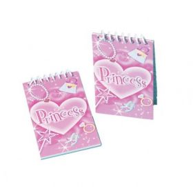 Princess Note Pads Party Bag Fillers, 12 supplied