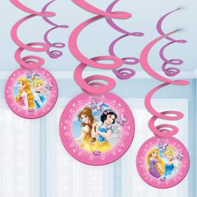 Disney Princess Sparkle Hanging Decorations pk6