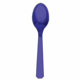 Purple Party Spoons pk20