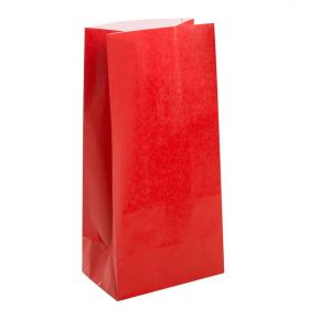Red Paper Party Bags, pk12