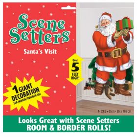 Santa's Visit Scene Setter Decoration