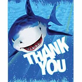 Shark Splash Thank You Cards & Envelopes, pk8