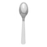 Silver Plastic Spoons, pk24