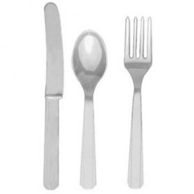 Silver Cutlery Assortment, 24 piece