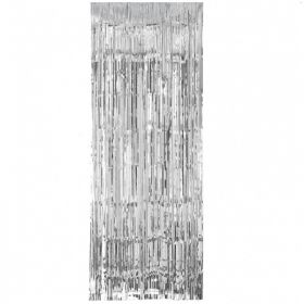 Silver Door Curtain 2.4m x 99cm