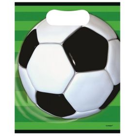 3D Soccer Plastic Lootbags pk8