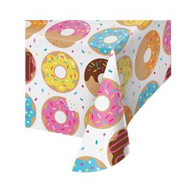 Donut Time Plastic Tablecover 1.37m x 2.6m