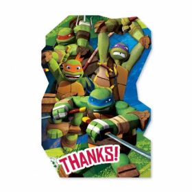 Teenage Mutant Ninja Turtles Thank You Cards Pk8