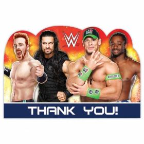 WWE Die-Cut Thank you Cards pk8