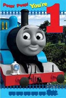 Thomas the Tank Engine Age 1 Birthday Card 