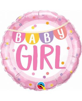 Baby Girl Pink Foil Balloon 18''