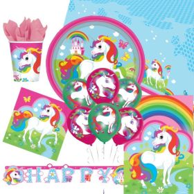 Unicorn Ultimate Party Supplies Kit for 8