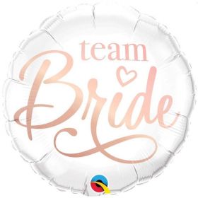 Rose Gold Team Bride Foil Balloon 18"