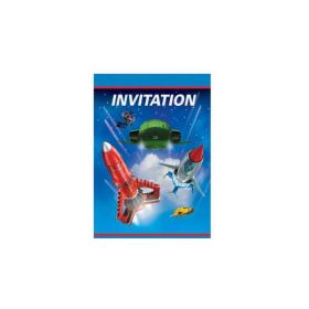 Thunderbirds Party Invitations, pk8