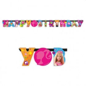 Barbie Sparkle Happy Birthday Letter Banner