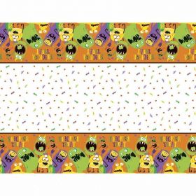Silly Halloween Monsters Plastic Tablecover 1.37m x 2.13m