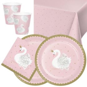 Swan Party Tableware Pack for 16