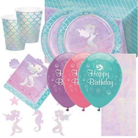 Mermaid Shine Deluxe Party Pack for 16