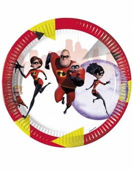 The Incredibles 2 Party Paper Plates, pk8