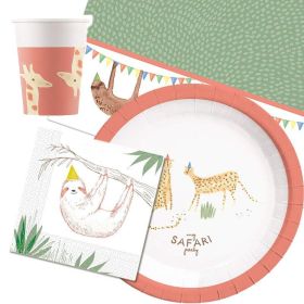 Safari Party Tableware Pack for 8