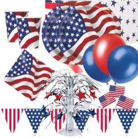 American Flag Deluxe Party Pack for 16
