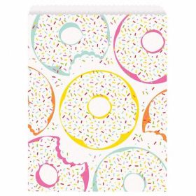 Donut Party Paper Treat Bags, pk8