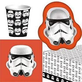 Stormtrooper Party Tableware Pack for 8