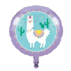 Llama Pastel Party Foil Balloon 18''