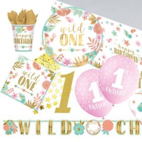 Boho Wild 1st Birthday Ultimate Party Pack for 8