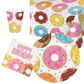 Donut Time Tableware Party Pack for 8
