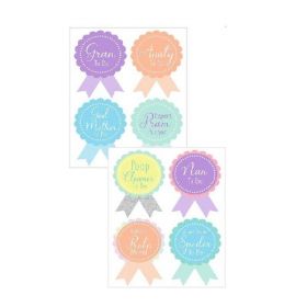 Baby Shower Guest Stickers, pk12