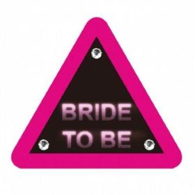 Bride to Be Warning Triangle Brooch