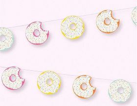 Donut Party Cut Outs Garland 7ft