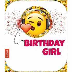 Emoji Birthday Girl Birthday Card